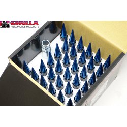 SPK8-14150BL / Gorrilla Blue 14x1.5 Spike 8-Lug Install Kit 2